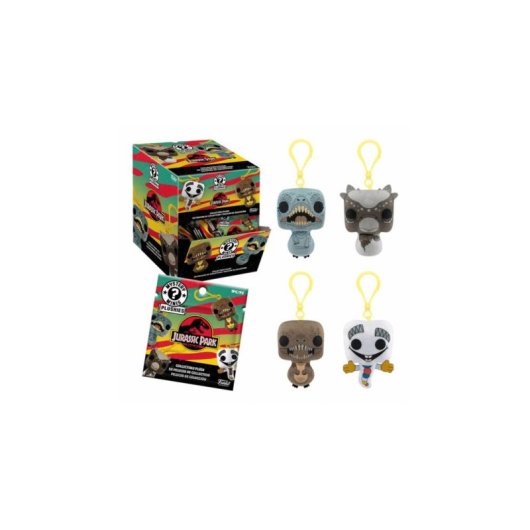 Porta-chaves de anel Funko Mystery Minis Jurassic Park Plush Multicor 102 mm