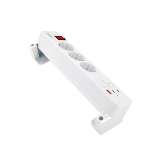 Regleta Equip 245556 3 Tomas Tipo F con 2 USB-C y 1 USB-A 20W