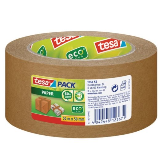 Klebeband Tesa 57180 Oko-Papier braun 50 m x 50 mm