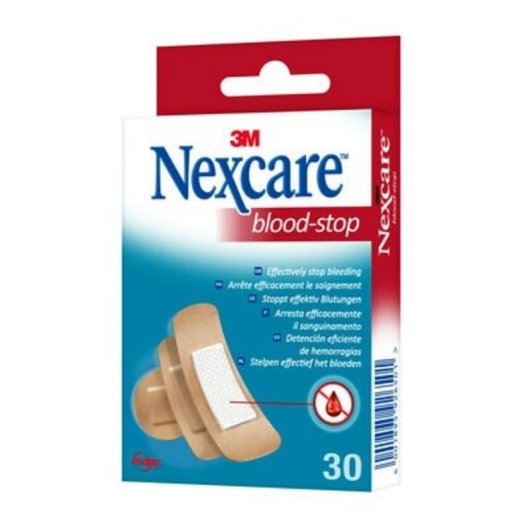 Apósitos adhesivos Nexcare Blood-Stop Surtidos 30 piezas