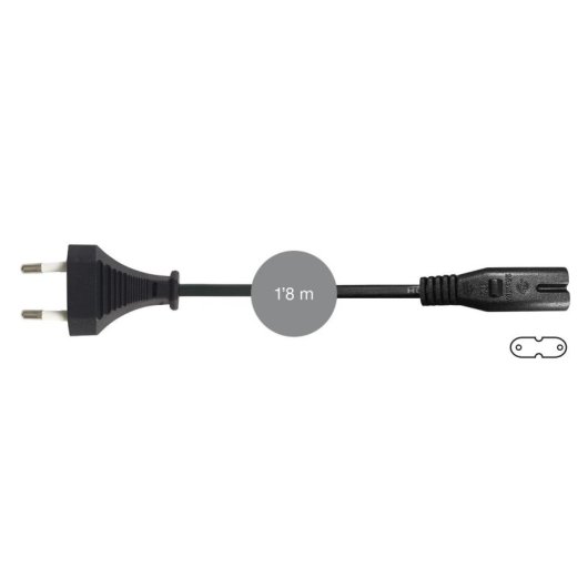Steckdosenleiste Fonestar SR-448 1 Steckplatz ohne USB Schwarz