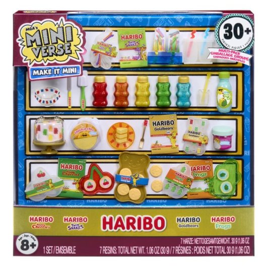 Kit manualidades miniatura MGA Miniverse Make It Mini Haribo Multipack con resina