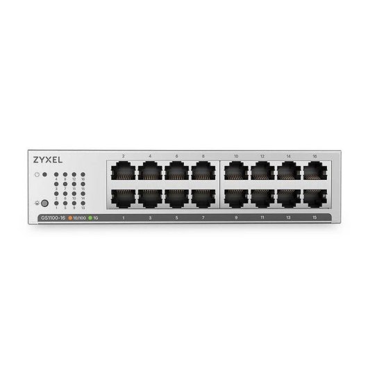Switch Gigabit Zyxel GS1100-16 16 ports sans ventilateur