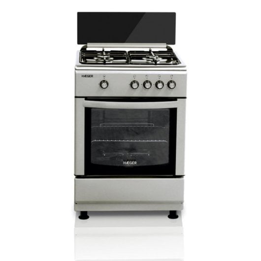 Cocina de gas HAEGER GC-SS6.011B Acero inoxidable 4 Quemadores 64L