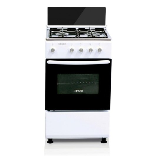 Gasherd HAEGER 50x50 4 Herdplatten Backofen 46L
