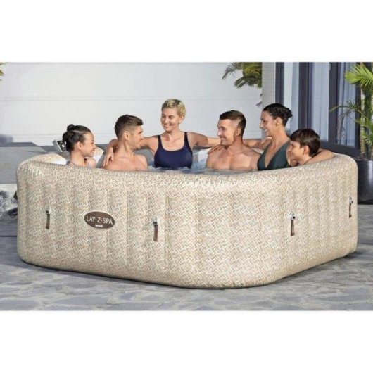 Spa gonflable Bestway Lay-Z-Spa Rome Carré 5-7 places 180 AirJets