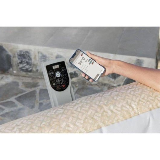 Spa gonflable Bestway Lay-Z-Spa Rome Carré 5-7 places 180 AirJets