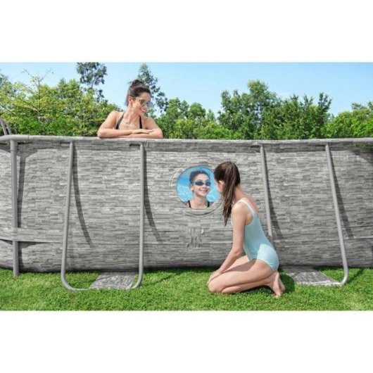 Piscina démontable Bestway Steel Pro Max Splashview 488x305x107 cm