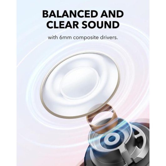 Auriculares Anker A30i Bluetooth sans fil pour appels et sport, IP54, rose