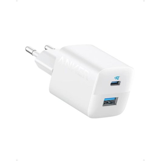 Cargador Anker 323 Blanco 20 W USB-C y USB-A para dispositivos móviles