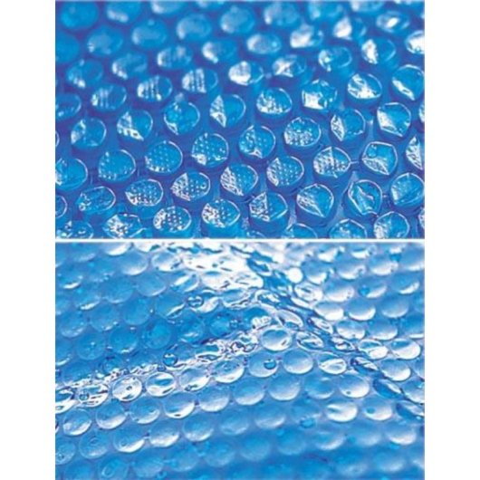 Bâche à Bulles GRE pour Piscine Ovale 7,25 x 3,70 m - Polymère Bleu 180 Microns
