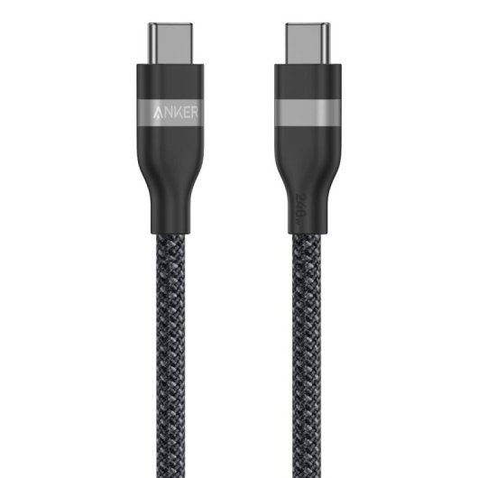USB-C-Kabel Anker A82E2 0,9 m geflochten Schnellladen 240 W schwarz