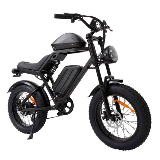 Bicicleta eléctrica Jking Fxh-002 500W 48V 15,6Ah 20"x4,0" Freno Disco Negro