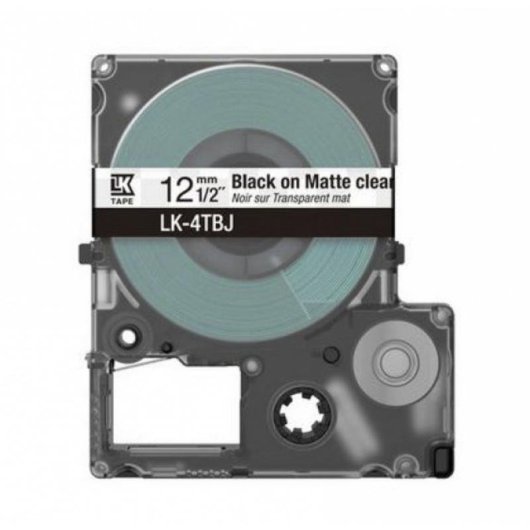 Cartuccia Etichette Epson C53S672065 Nero Trasparente 1,2 cm
