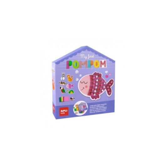 Kit Criativo APLI Kids 18505 Animais XL com Pompons e Papel de Seda