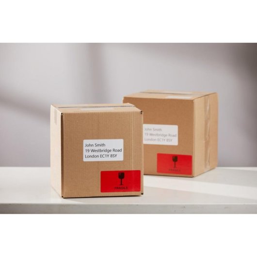 Étiquettes Autoadhésives DYMO Rouges Amovibles 101 x 54 mm