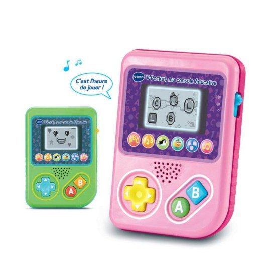 Consola educativa VTech V-Pocket para niños 3-7 años Rosa