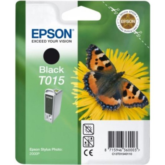 Cartucho de Tinta Epson T015 Negro 15 ml - Pigmento Original