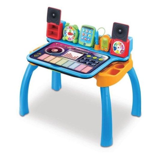 VTech MagiBureau Interactivo 6 En 1 Escritorio Musical Con Taburete, Paneles Educativos, Piano Y Altavoz