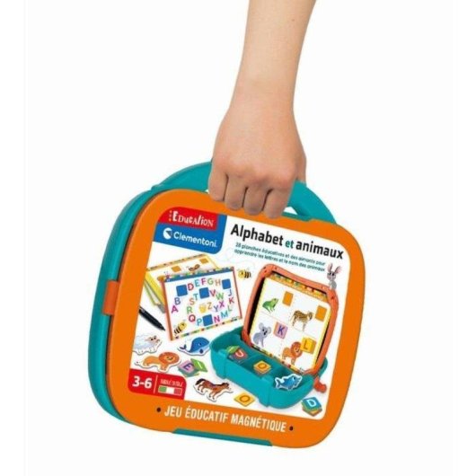 Juego educativo maletín magnético Clementoni Letras y Animales 3+ años