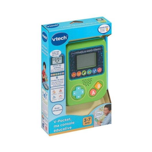 Consola educativa VTech V-Pocket 6 actividades para niños 3-7 años