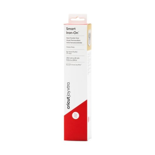 Rouleau de Vinyle de Transfert Thermique Cricut Joy Xtra Smart Iron-On Rouge 241x609 mm