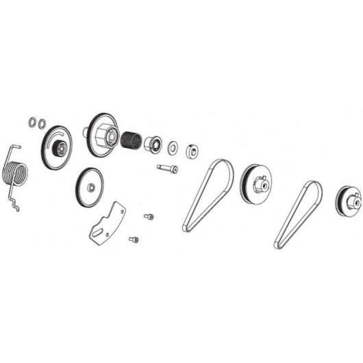 Kit sistema di azionamento Zebra ZT400 per stampante etichette