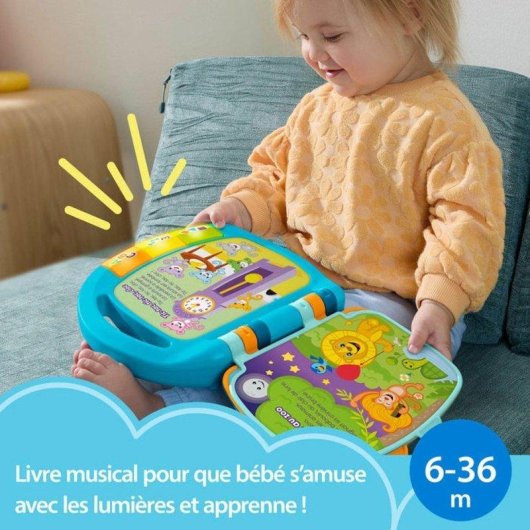 Libro Musical Interactivo Fisher-Price Laugh & Learn para Bebés