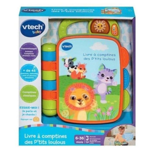 Livro Musical Interactivo VTech Baby Comptines des P'tits Loulous 6-36 meses