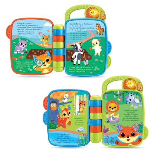 Livro Musical Interactivo VTech Baby Comptines des P'tits Loulous 6-36 meses