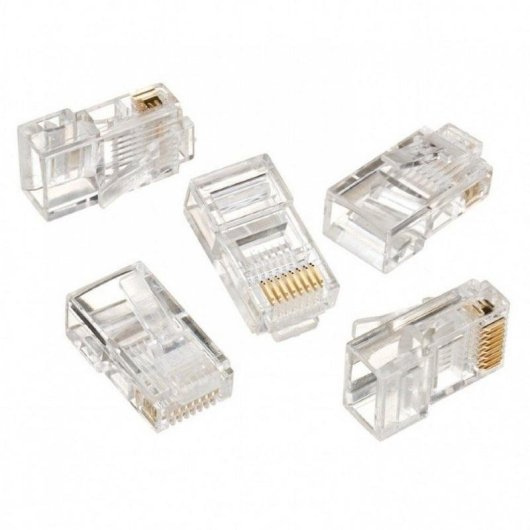 RJ45-Stecker Gembird LC-8P8C-001/100 Cat5 Vergoldet 100 Stück