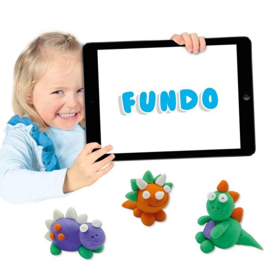 Kit Masa Moldeable SES Creative Fundo Dinosaurios 4 Botes Vegano Sin Gluten