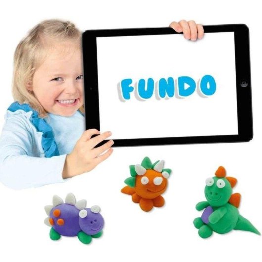 Kit Masa Moldeable SES Creative Fundo Dinosaurios 4 Botes Vegano Sin Gluten