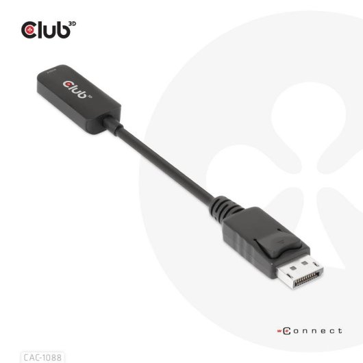 Adaptateur Club 3D CAC-1088 DisplayPort 1.4 vers HDMI 8K60Hz 4K120Hz HDR