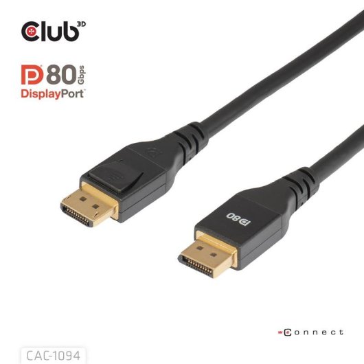 Cavo DisplayPort 2.1 CLUB3D CAC-1094 2 m 8K 240 Hz Nero