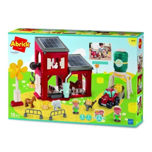 Set de construção Ecoiffier Abrick 2979 Quinta ecológica solar