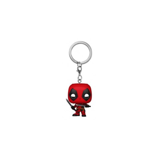 Porta-chaves Funko Pop! Deadpool com Espadas Vinil Vermelho e Preto