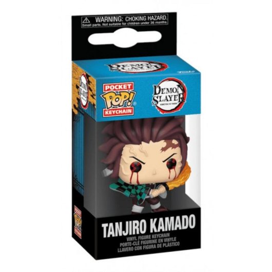 Porta-chaves Funko Pop Tanjiro Kamado Demon Slayer Multicolor