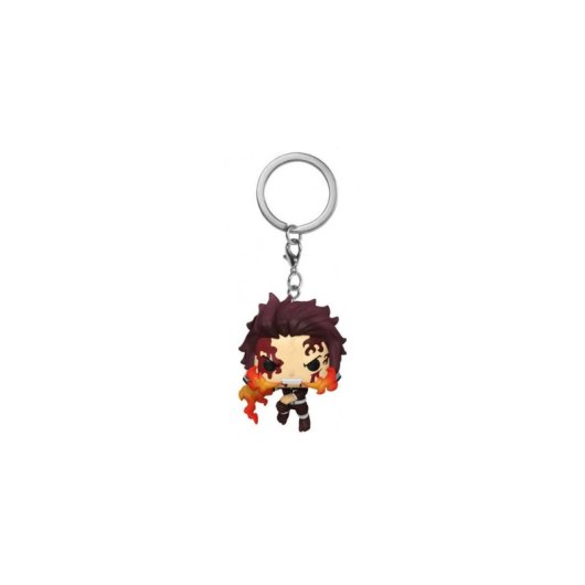 Porta-chaves oficial Funko Pop Tanjiro Kamado Demon Slayer Multicolor vinil
