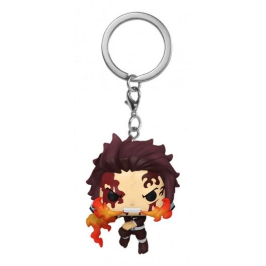 Porta-chaves oficial Funko Pop Tanjiro Kamado Demon Slayer Multicolor vinil
