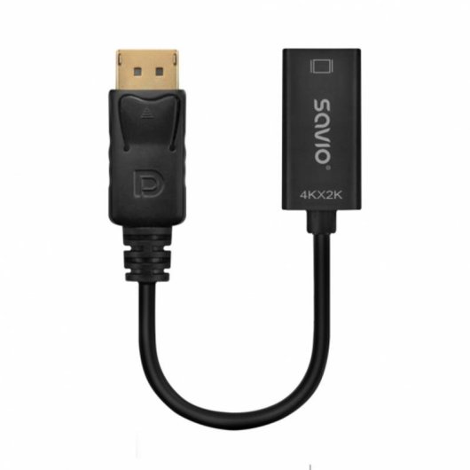 Adapter Savio AK-62 DisplayPort zu HDMI 0,2 m 4K