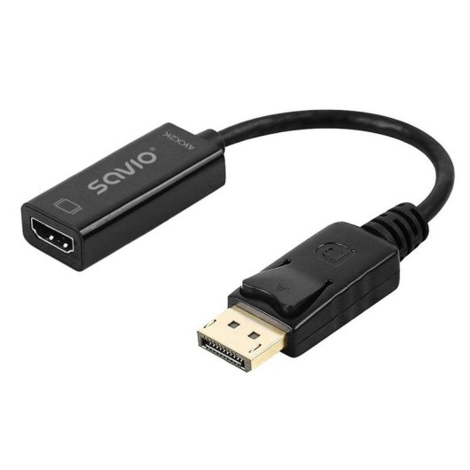 Adapter Savio AK-62 DisplayPort zu HDMI 0,2 m 4K