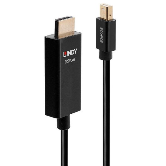 Cable adaptador Lindy 40923 Mini DisplayPort a HDMI 4K 3 m