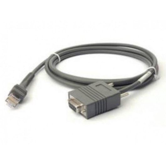 Zebra RS232 DB9 Seriellkabel Männlich zu Weiblich Grau 2,1 m