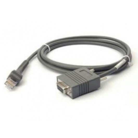 Zebra RS232 DB9 Seriellkabel Männlich zu Weiblich Grau 2,1 m