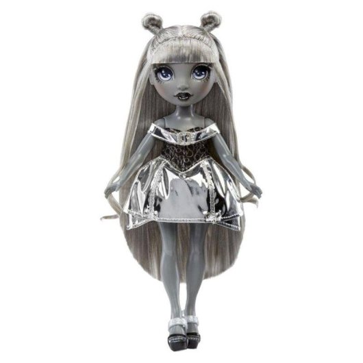 Boneca MGA Shadow High Luna 28 cm Articulada Cabelo Prata Vestido Metálico