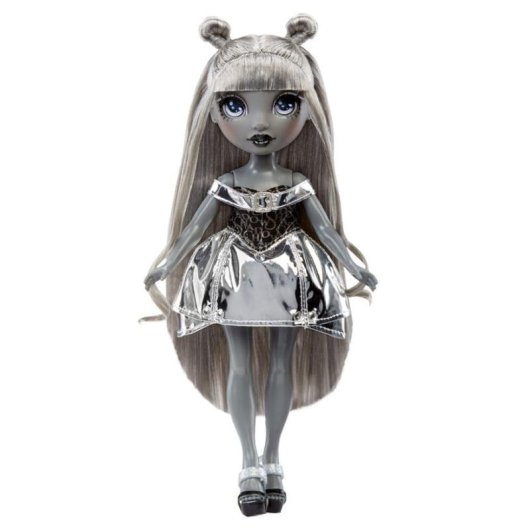 Boneca MGA Shadow High Luna 28 cm Articulada Cabelo Prata Vestido Metálico