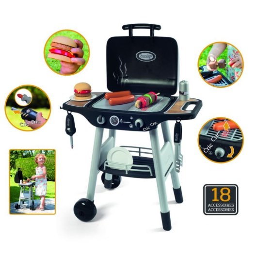 Churrasqueira Infantil Smoby com Plancha 18 Acessórios