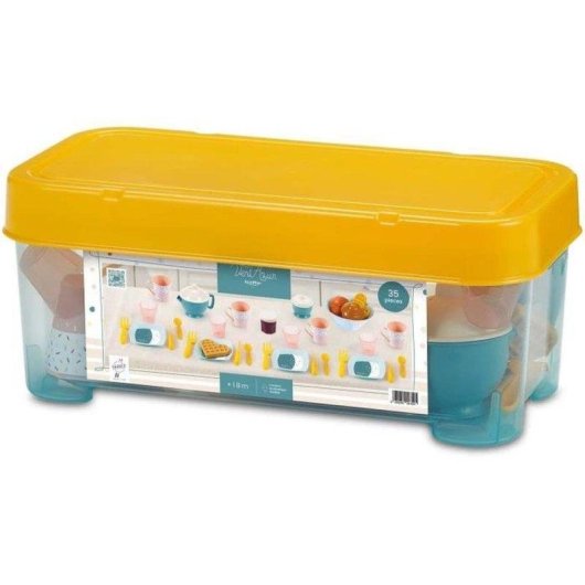 Juego de rol Ecoiffier Vert Azur Set de Desayuno 35 piezas eco-responsable