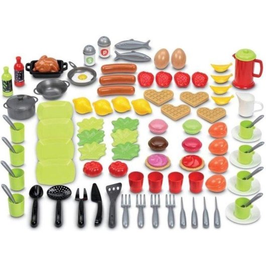 Cozinha de Brincar Ecoiffier 100% Chef 100 Peças Multicor